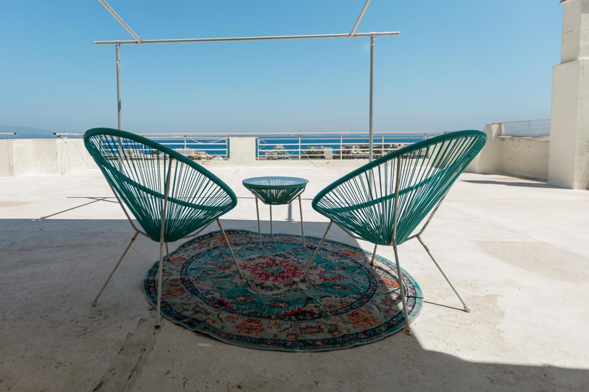 Ferienwohnung Panoramic Penthouse Chios Town Exterior foto